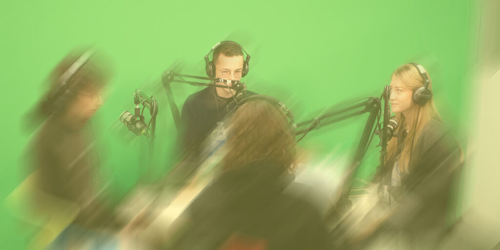Studio audiovisuel du campus de l'école de commerce ISCAE à Nice
